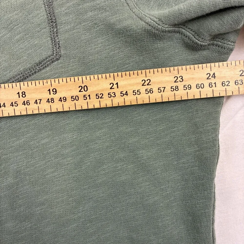 J Crew Sweater Mens XXL Green Lightweight Sunfaded French Terry Sweatshirt